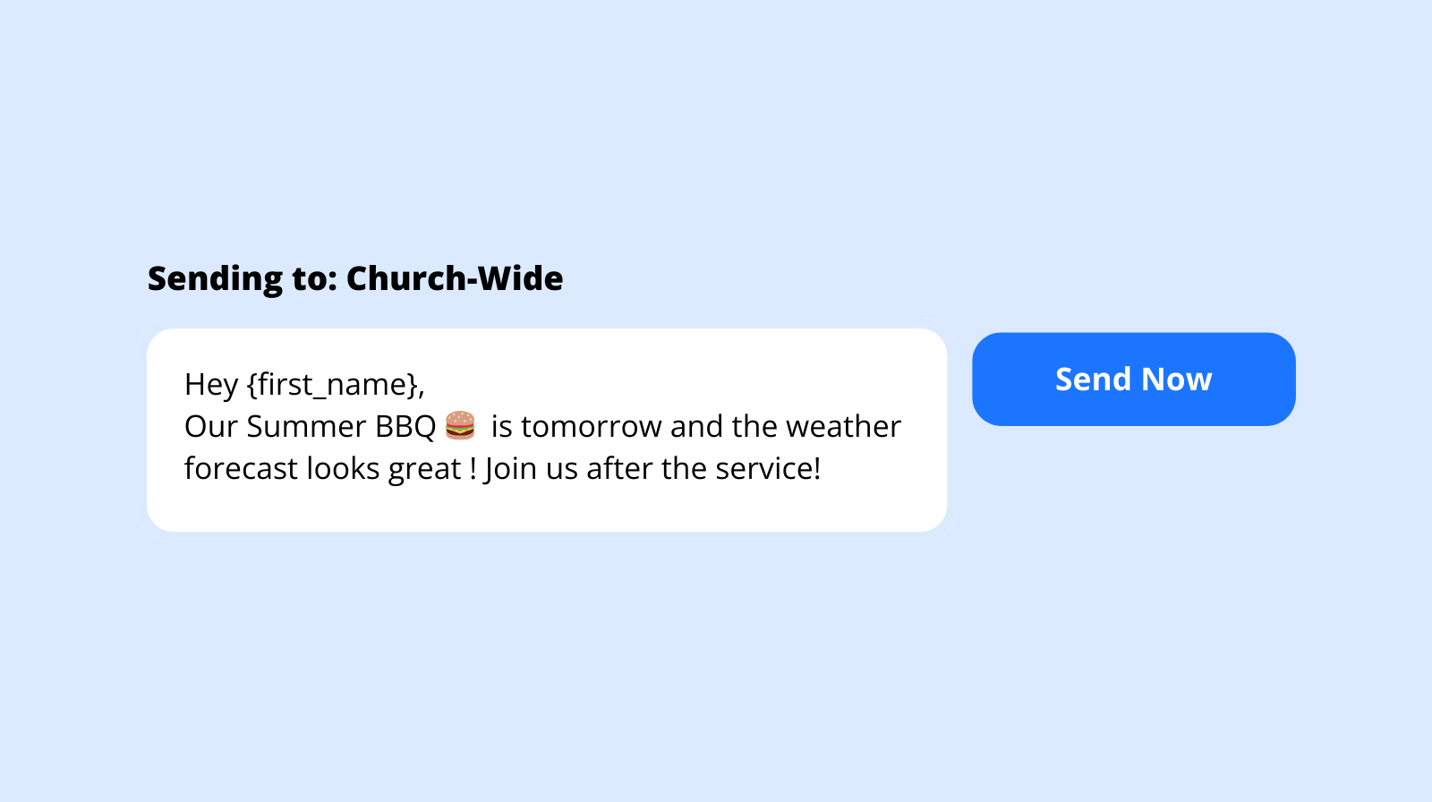 Church-wide messaging