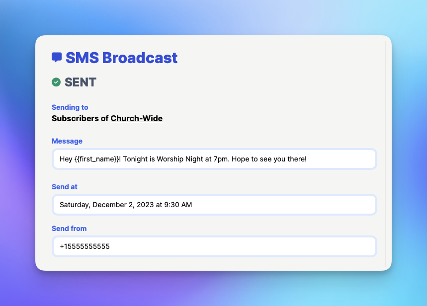 Event Reminders